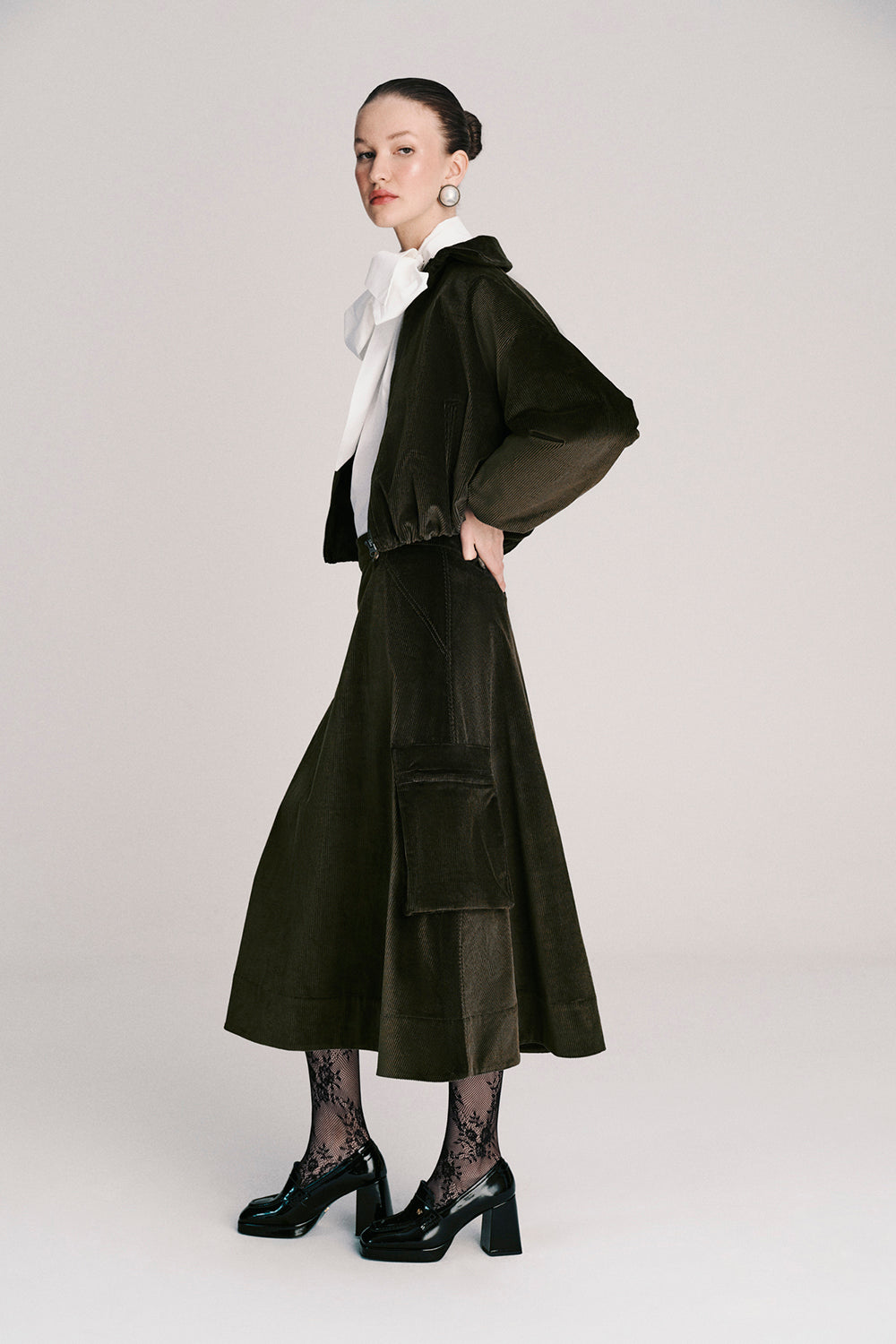Nicolette Skirt – Cotton Velvet | Boholoves
